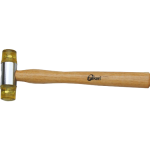 PLASTIC MALLET W/WOODEN HANDLE